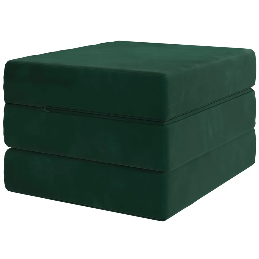 Canapé-lit pliable 90 x 67 x 45 cm Vert foncé - 5