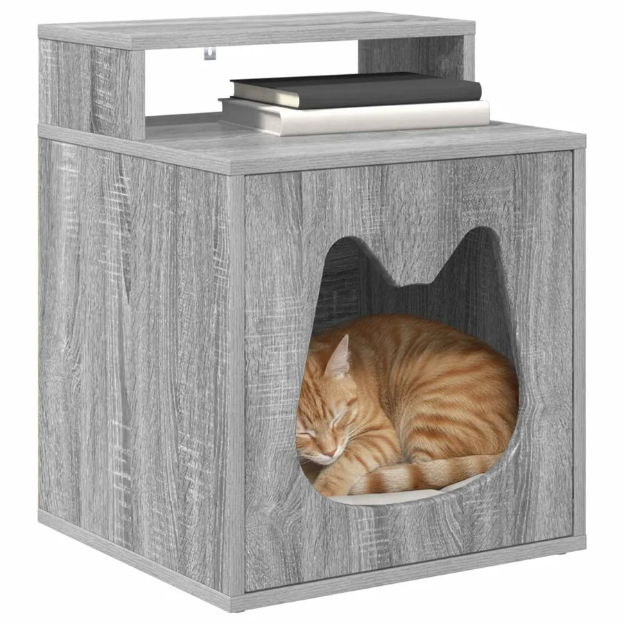 Maison pour chat Gris Sonoma 42,5 x 40 x 53,5 cm - 3