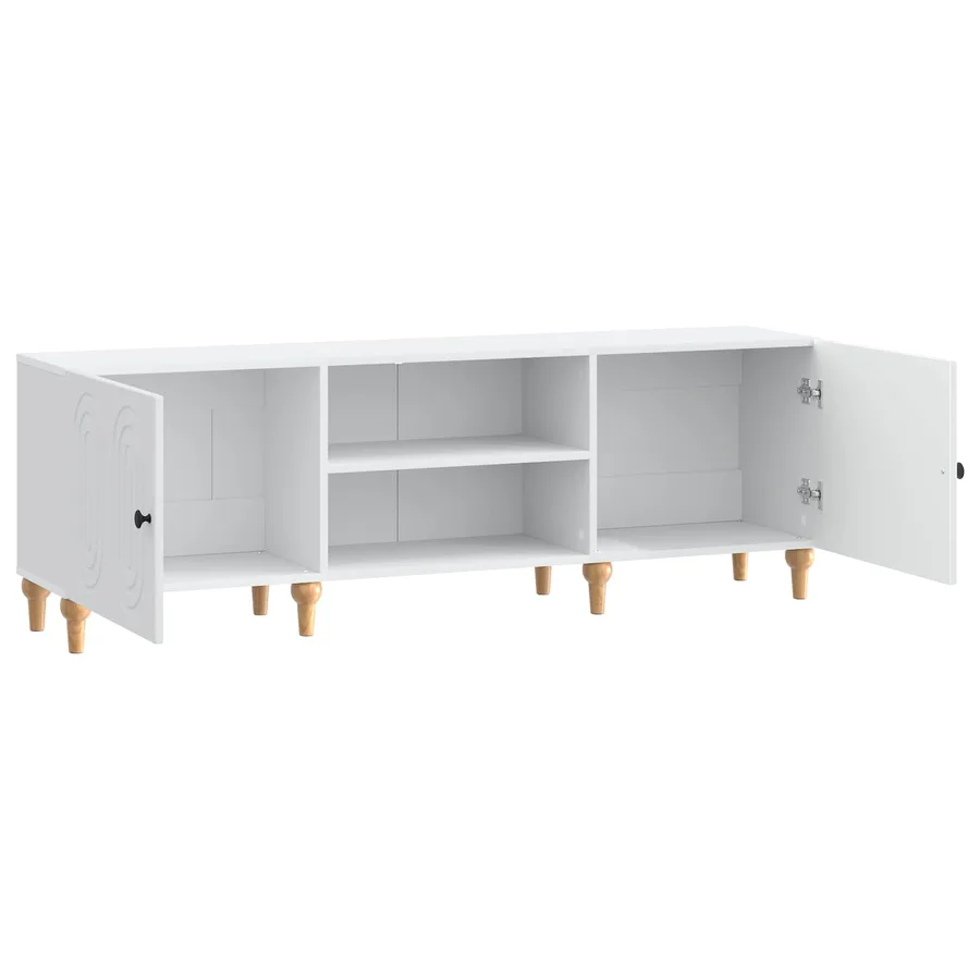 Meuble TV Blanc 150 x 31 x 50 cm Bois d'ingénierie - 5