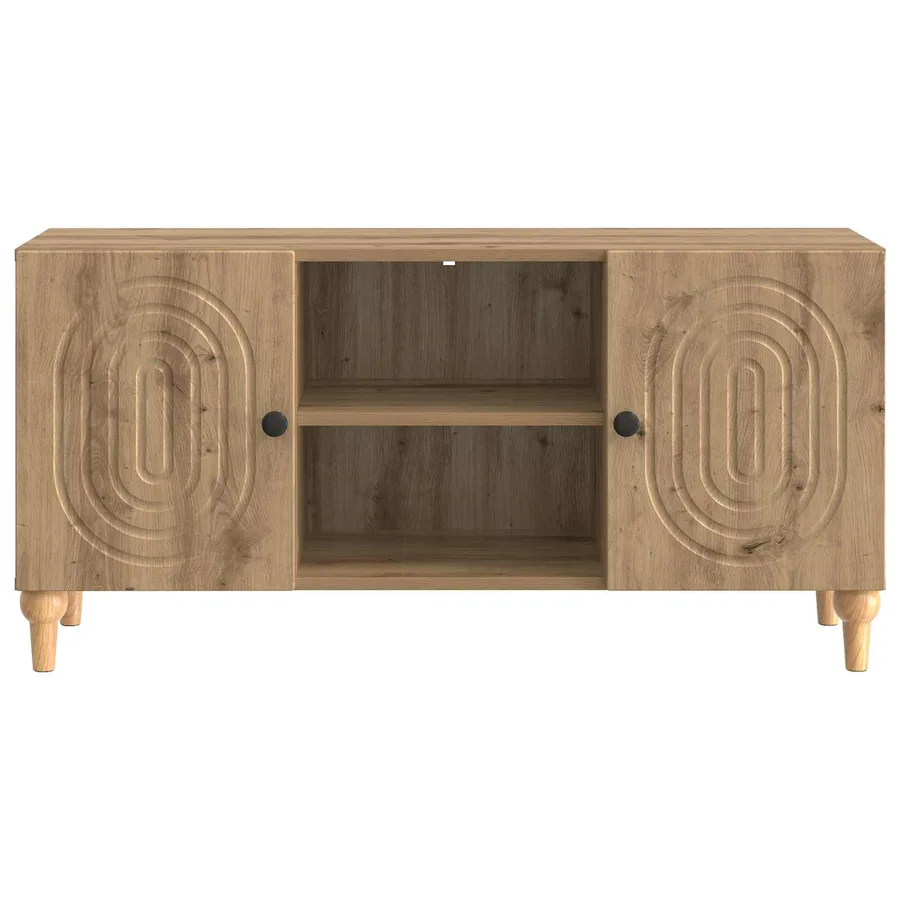 Meuble TV 102 x 34,5 x 50 cm Chêne artisanal Bois d'ingénierie - 6