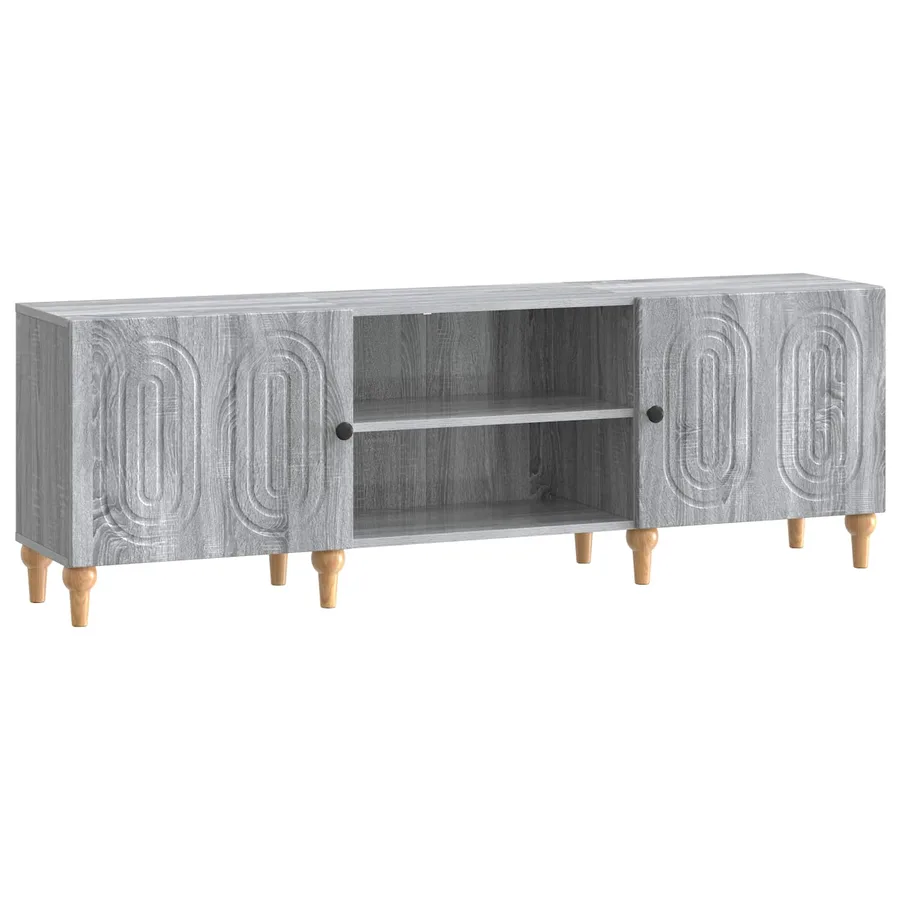 Meuble TV Sonoma gris 150 x 31 x 50 cm Bois d'ingénierie - 2