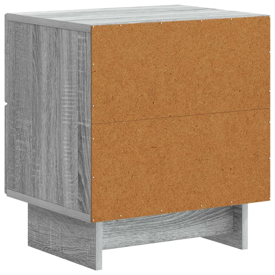 Cabinet de chevet 2 pcs Sonoma gris 43 x 34,5 x 47,5 cm - 9
