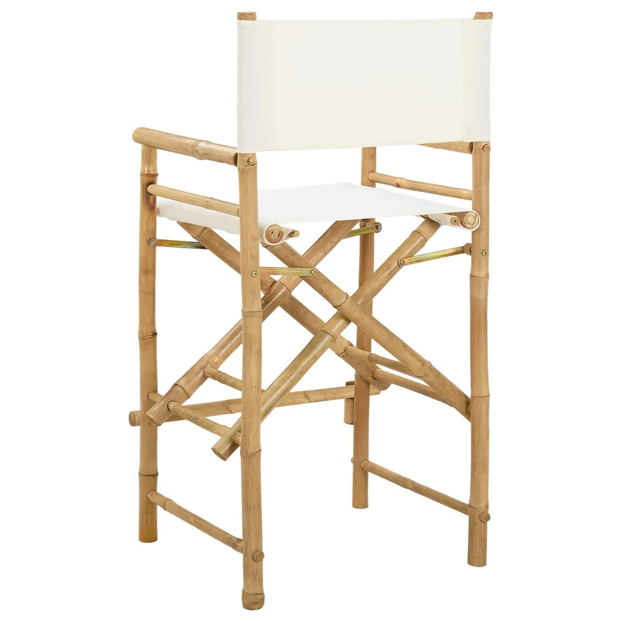 Chaise de directeur pliante 2 pcs Naturel Bambou - 7