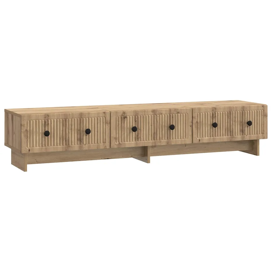 Meuble TV 147 x 34,5 x 30 cm Chêne artisanal Bois d'ingénierie - 2