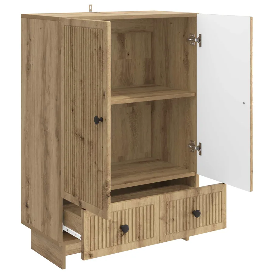Buffet Chêne Artisanal 66 x 34,5 x 95 cm Bois d’ingénierie - 5