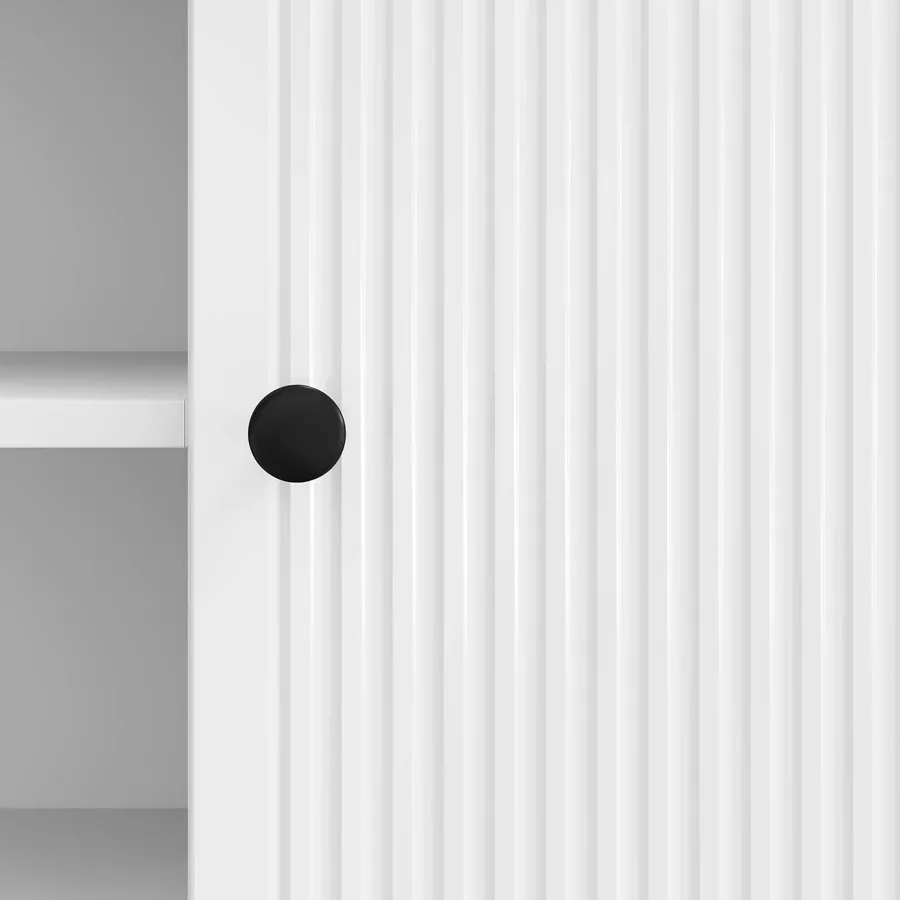 Meuble TV Blanc Brillant 150 x 31 x 50 cm Bois d’ingénierie - 10