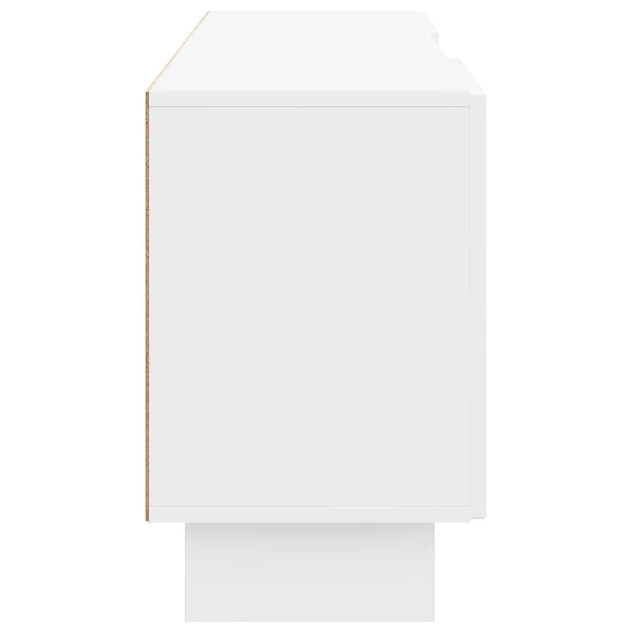 Meuble TV Blanc Brillant 150 x 31 x 50 cm Bois d’ingénierie - 7