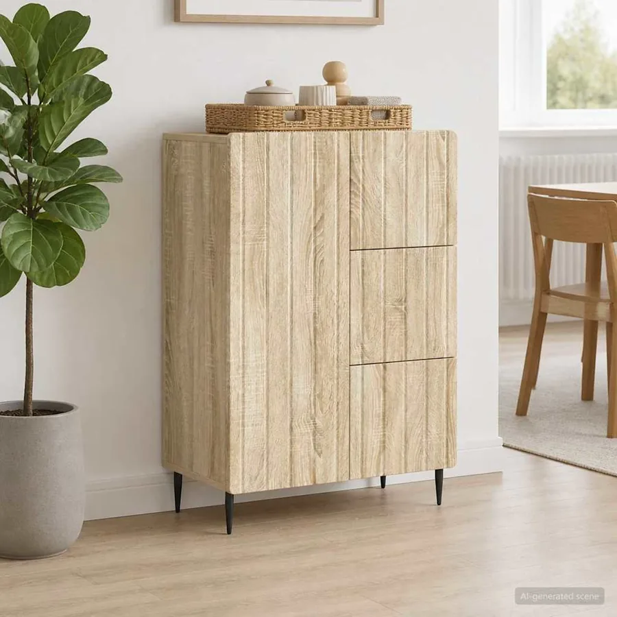 Buffet Chêne Sonoma 66 x 34,5 x 91,5 cm Bois d'ingénierie