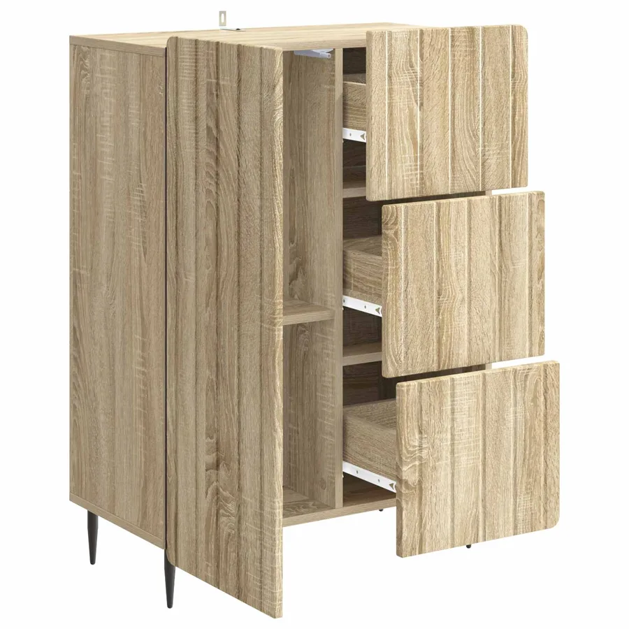 Buffet Chêne Sonoma 66 x 34,5 x 91,5 cm Bois d'ingénierie - 5