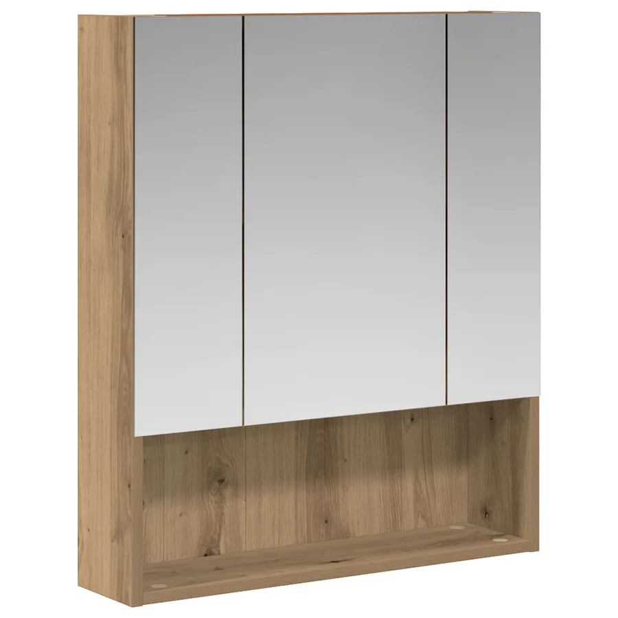 Armoire Miroir de Salle de Bain Chêne artisan 60 x 14.5 x 70 cm - 2