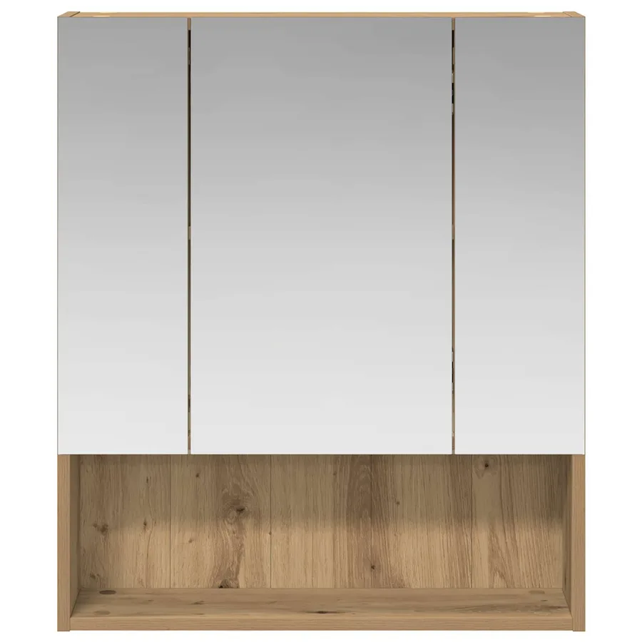 Armoire Miroir de Salle de Bain Chêne artisan 60 x 14.5 x 70 cm - 5