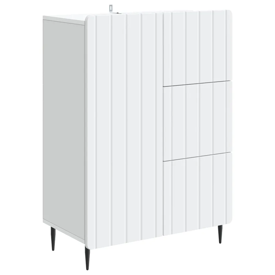 Buffet Blanc 66 x 34,5 x 91,5 cm Bois d'ingénierie - 2