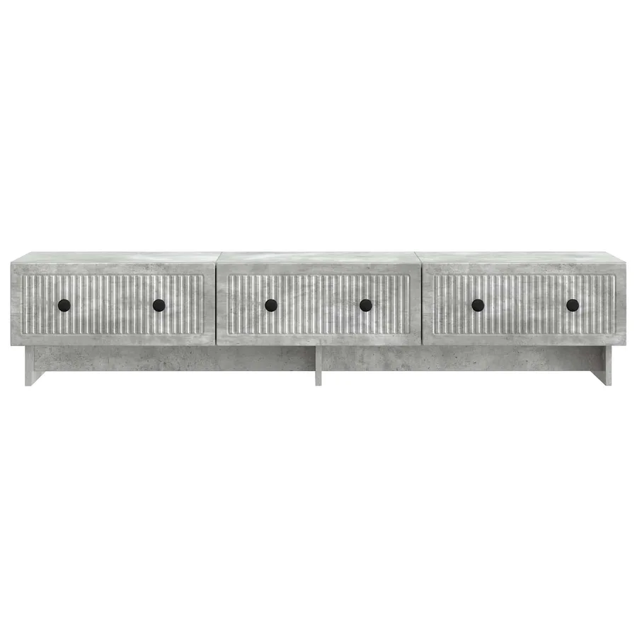 Meuble TV Gris béton 147 x 34,5 x 30 cm Bois d'ingénierie - 6