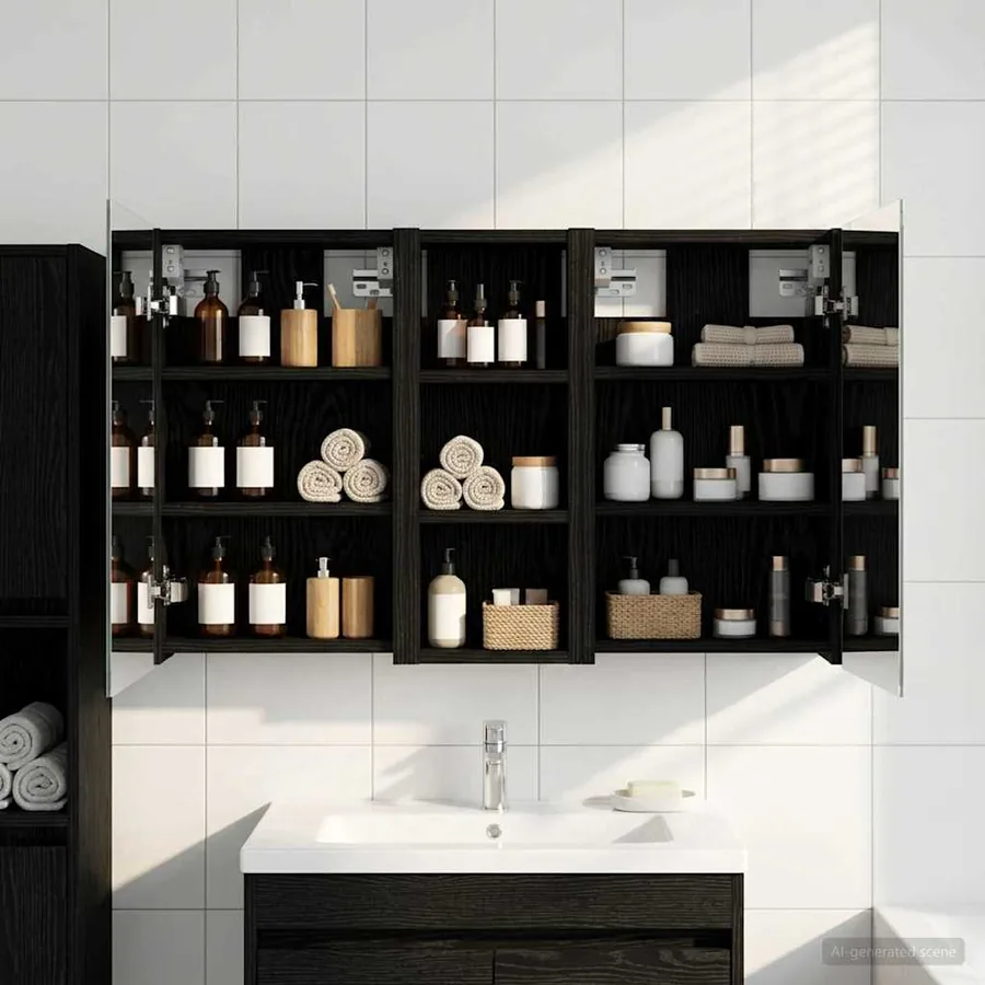 Ensemble de Meubles de Salle de Bain 3 pcs 80 x 10,5 x 50 cm