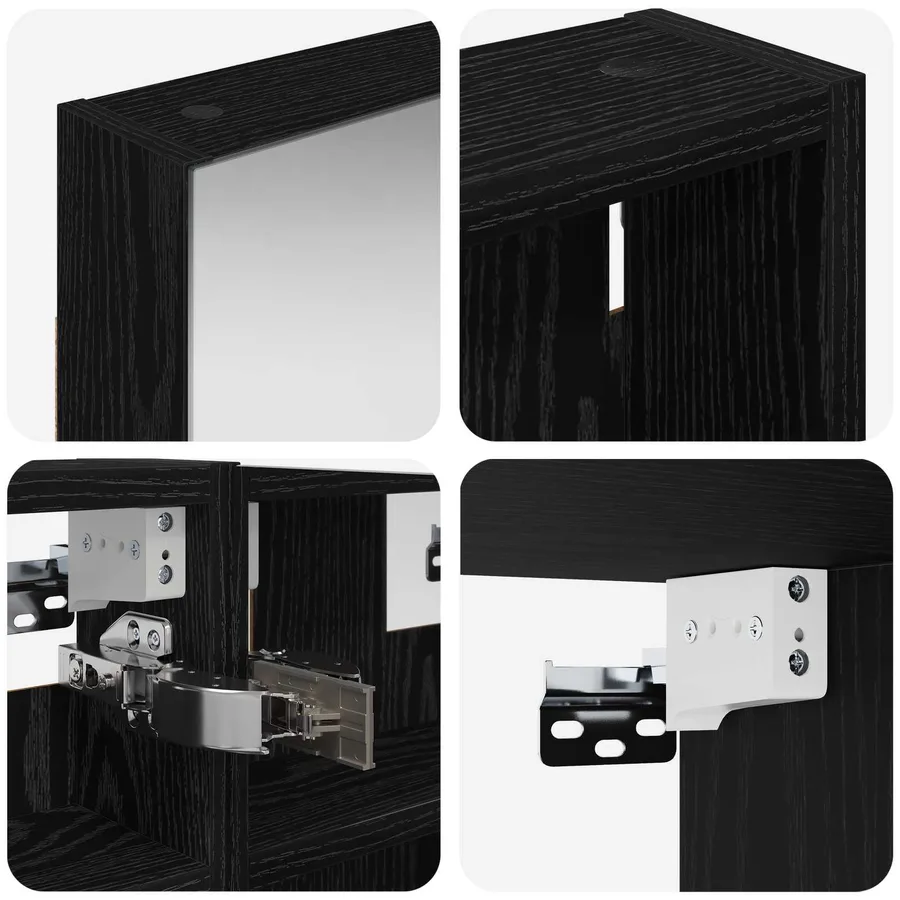 Ensemble de Meubles de Salle de Bain 3 pcs 80 x 10,5 x 50 cm - 10