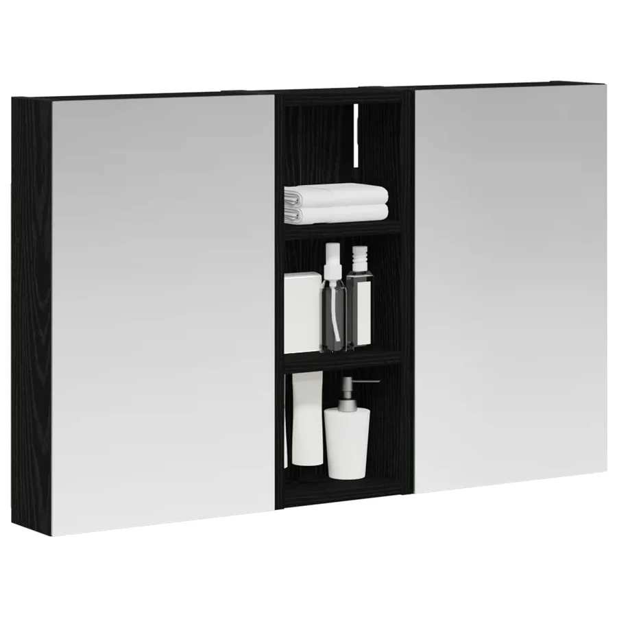 Ensemble de Meubles de Salle de Bain 3 pcs 80 x 10,5 x 50 cm - 3