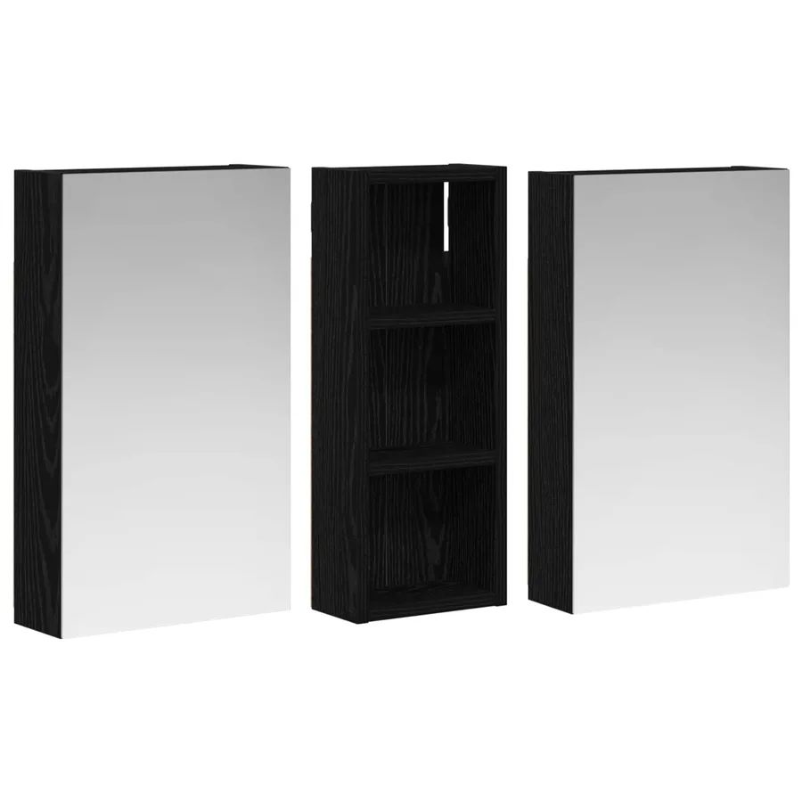 Ensemble de Meubles de Salle de Bain 3 pcs 80 x 10,5 x 50 cm - 5