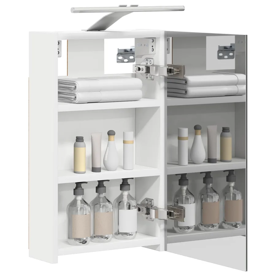 Armoire Miroir de Salle de Bain Blanc 30 x 10,5 x 50 cm - 3