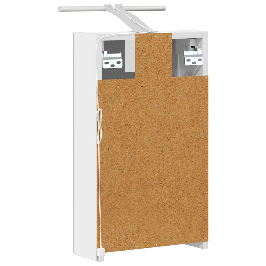 Armoire Miroir de Salle de Bain Blanc 30 x 10,5 x 50 cm - 9