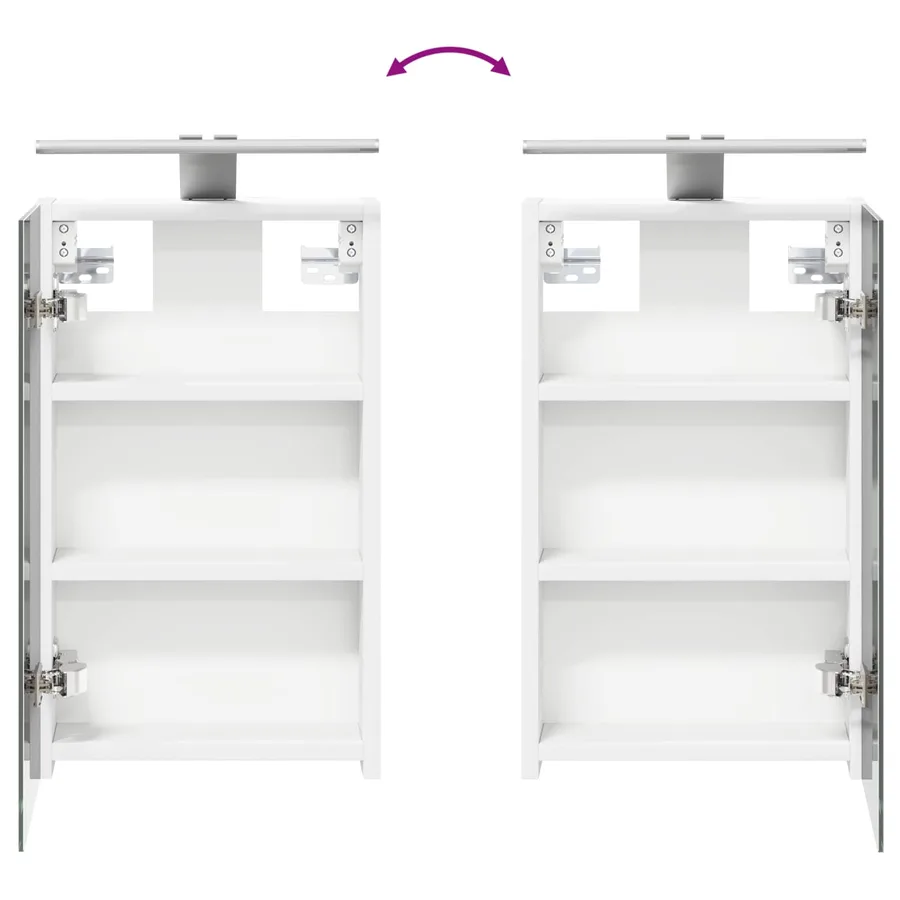 Ensemble de Meubles de Salle de Bain 3 pcs 80 x 10,5 x 50 cm - 12