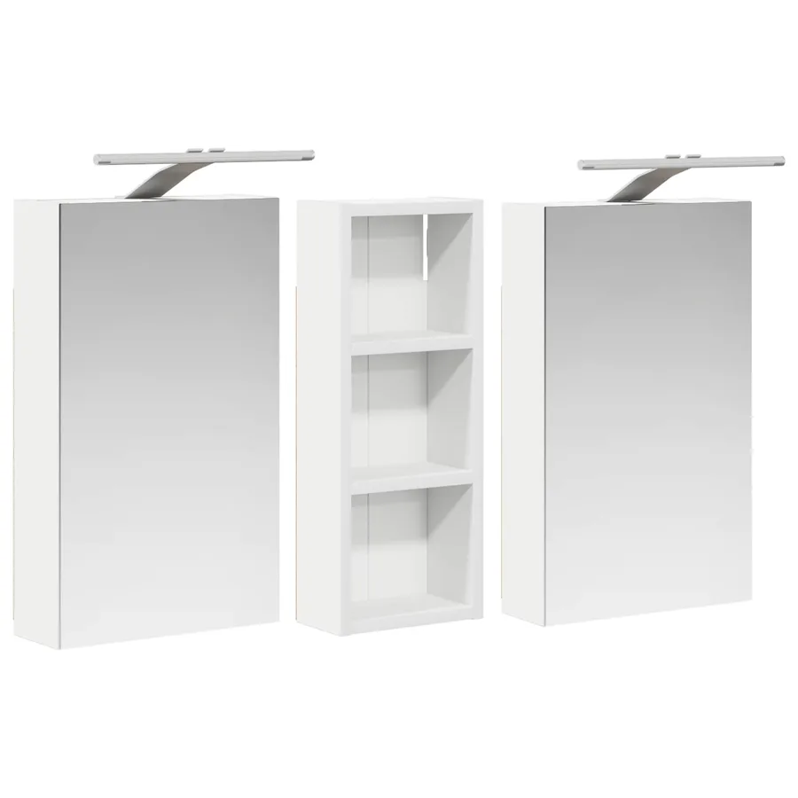 Ensemble de Meubles de Salle de Bain 3 pcs 80 x 10,5 x 50 cm - 5