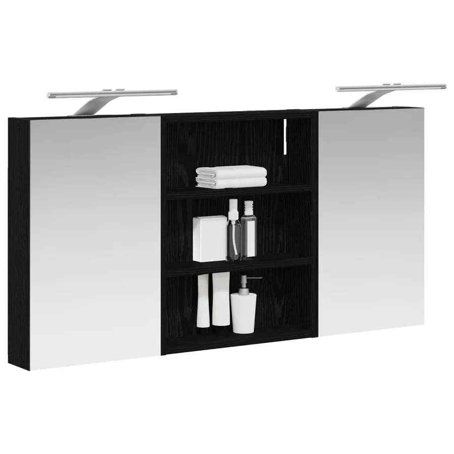 Ensemble de Meubles de Salle de Bain 3 pcs 100 x 10,5 x 50 cm - 3