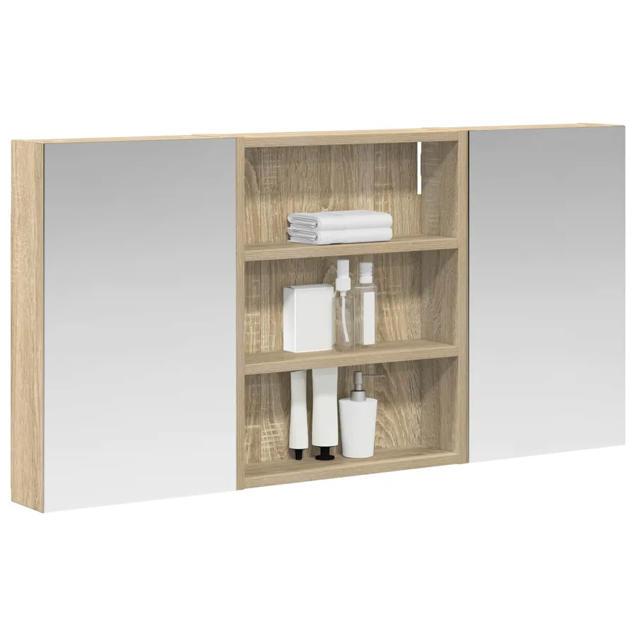 Ensemble de Meubles de Salle de Bain 3 pcs 100 x 10,5 x 50 cm - 3