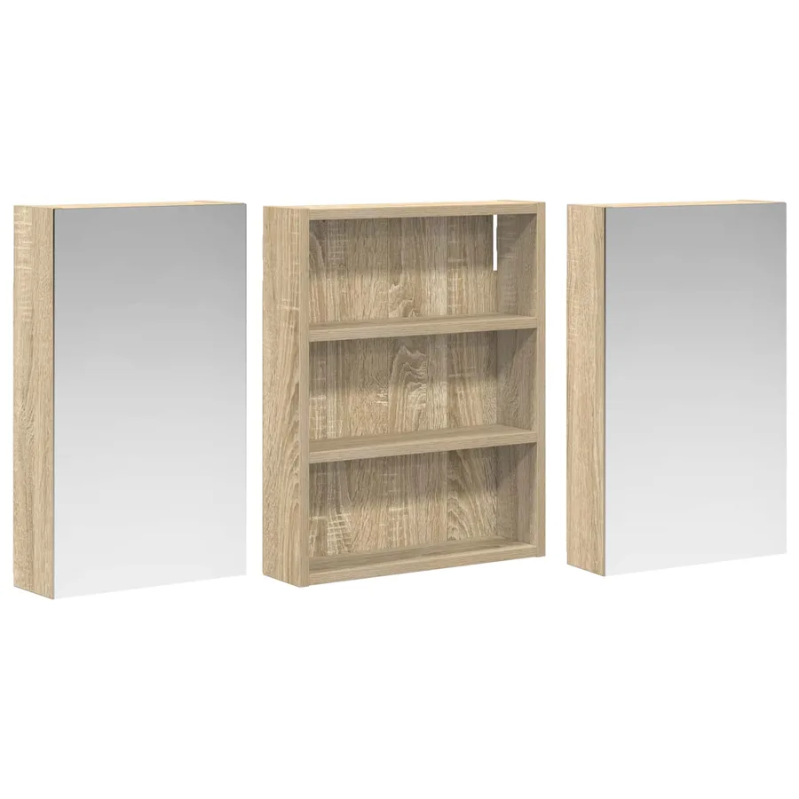 Ensemble de Meubles de Salle de Bain 3 pcs 100 x 10,5 x 50 cm - 5