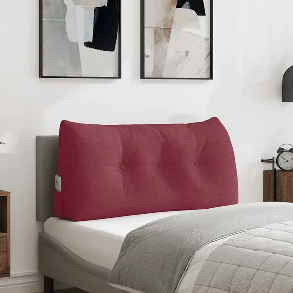 Coussin de Dos Bordeaux 100 x 24 x 50 cm tissu