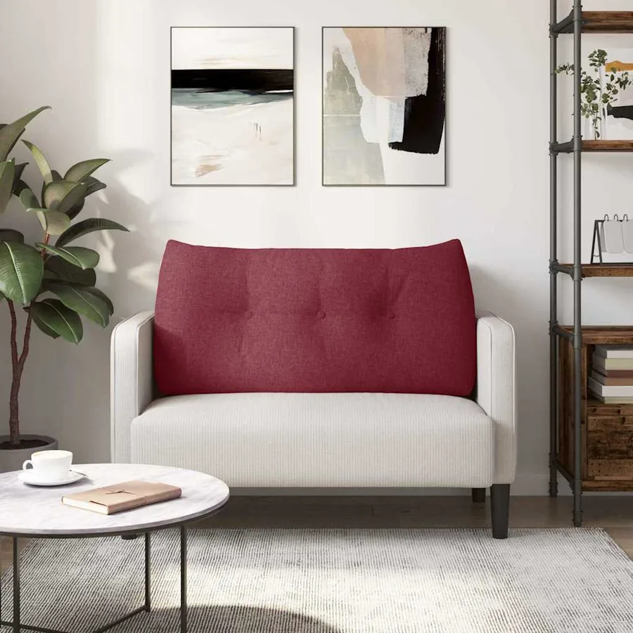 Coussin de Dos Bordeaux 100 x 24 x 50 cm tissu - 4