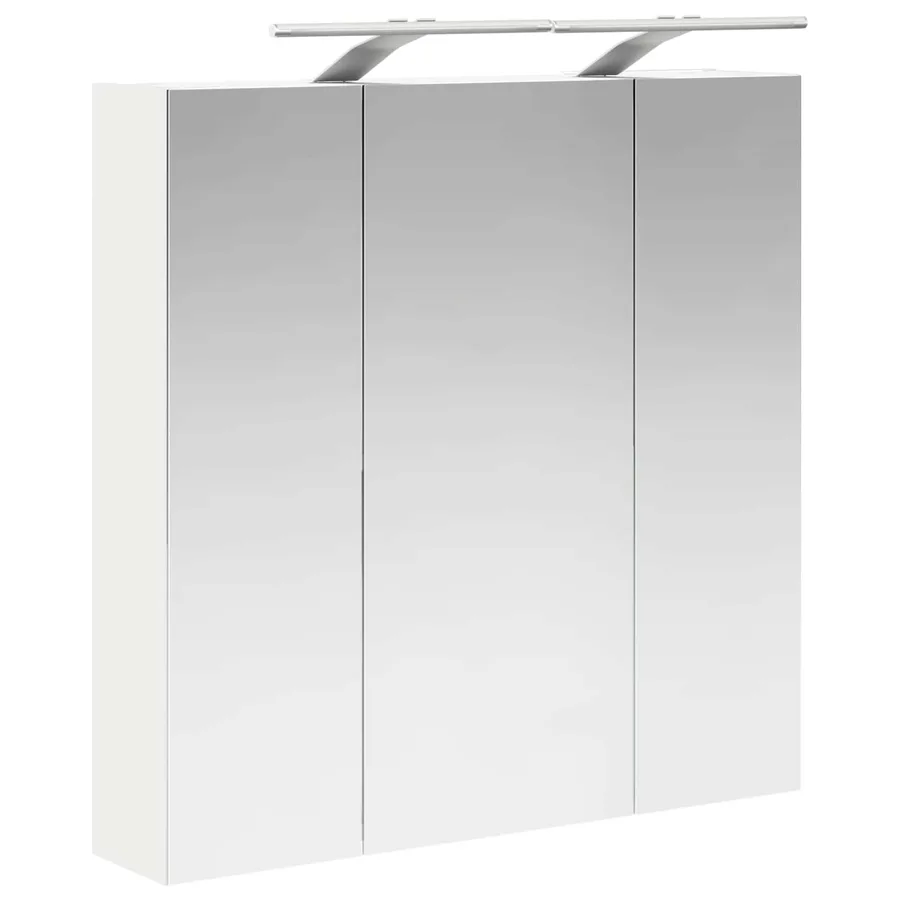Armoire Miroir de Salle de Bain Blanc 70 x 14,5 x 70 cm - 5