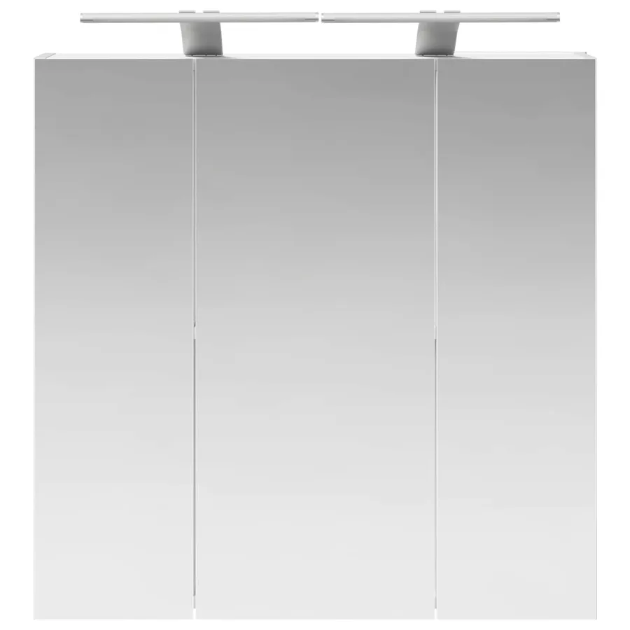 Armoire Miroir de Salle de Bain Blanc 70 x 14,5 x 70 cm - 6