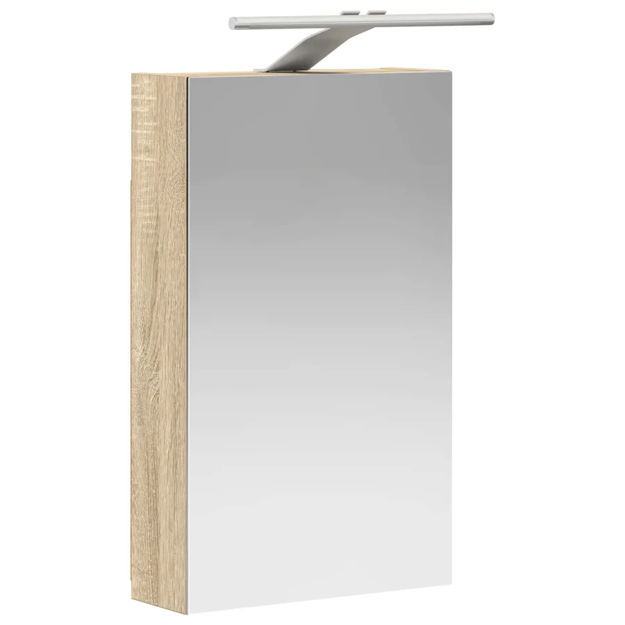 Armoire Miroir de Salle de Bain Chêne Sonoma 30 x 10,5 x 50 cm - 5