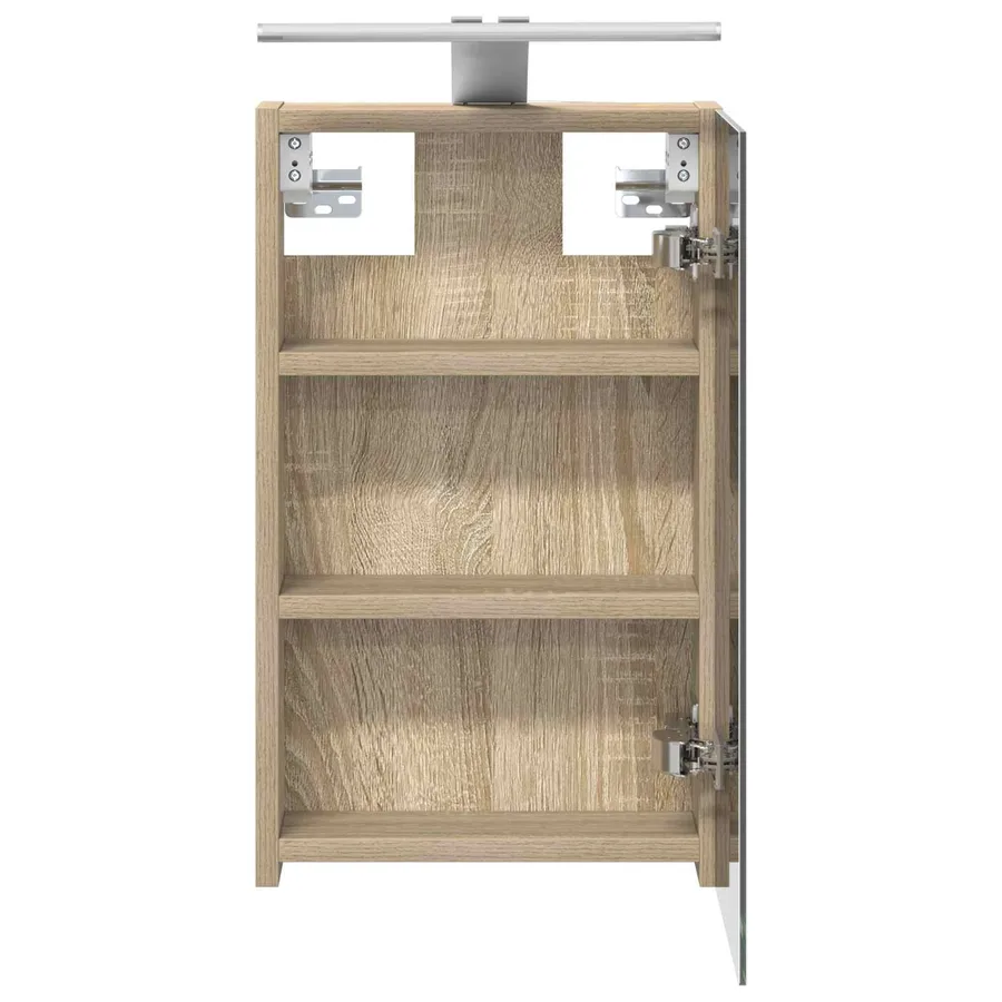 Armoire Miroir de Salle de Bain Chêne Sonoma 30 x 10,5 x 50 cm - 7