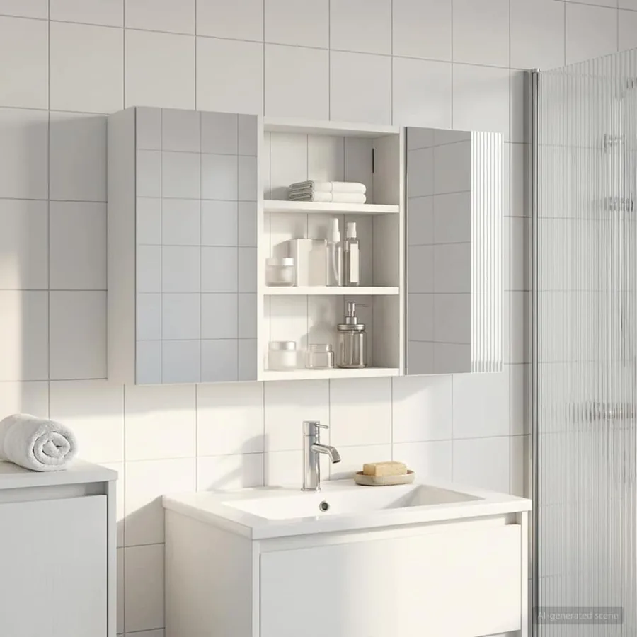 Ensemble de Meubles de Salle de Bain 3 pcs 100 x 10,5 x 50 cm