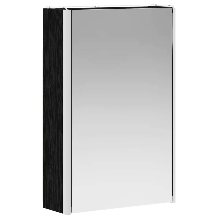 Armoire Miroir de Salle de Bain Chêne noir 33 x 11,5 x 50 cm - 5
