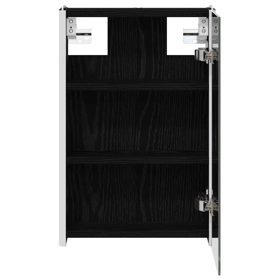 Armoire Miroir de Salle de Bain Chêne noir 33 x 11,5 x 50 cm - 7
