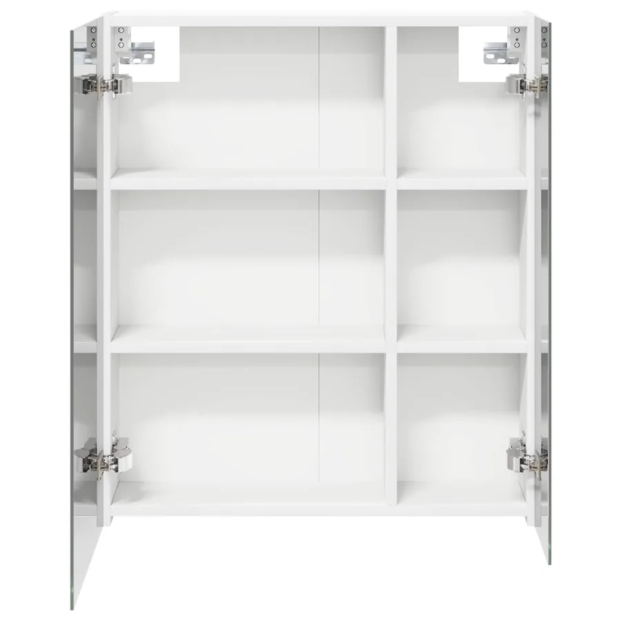 Armoire Miroir de Salle de Bain Blanc 60 x 14,5 x 70 cm - 6