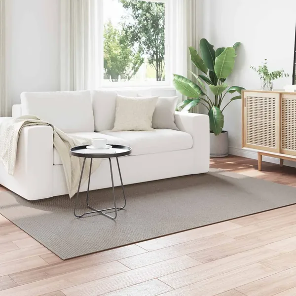 Tapis de surface LUGO Crème et Taupe 120 x 170 cm Polyester