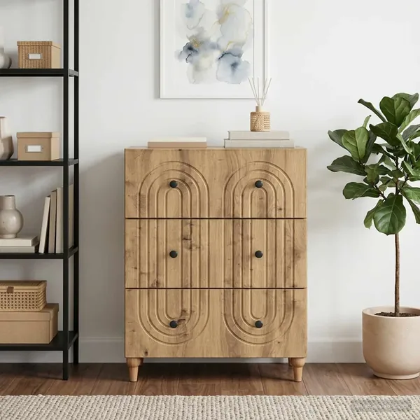 Armoire à tiroirs 66 x 34,5 x 90 cm Bois d'ingénierie