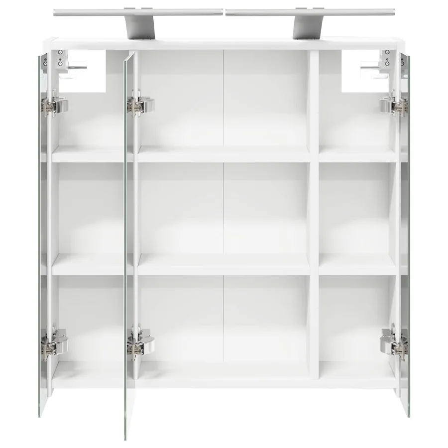 Armoire Miroir de Salle de Bain Blanc 63,5 x 16 x 62,5 cm - 7