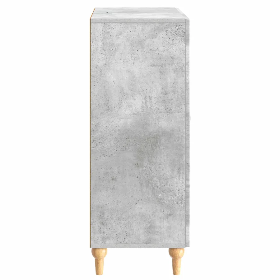 Buffet Gris béton 66 x 34,5 x 90 cm Bois d'ingénierie - 7