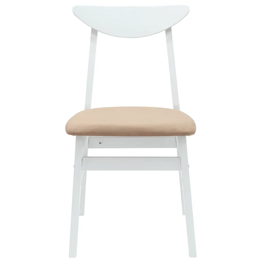 Chaises de salle à manger 2 pcs Blanc 42 x 47.5 x 81 cm - 5