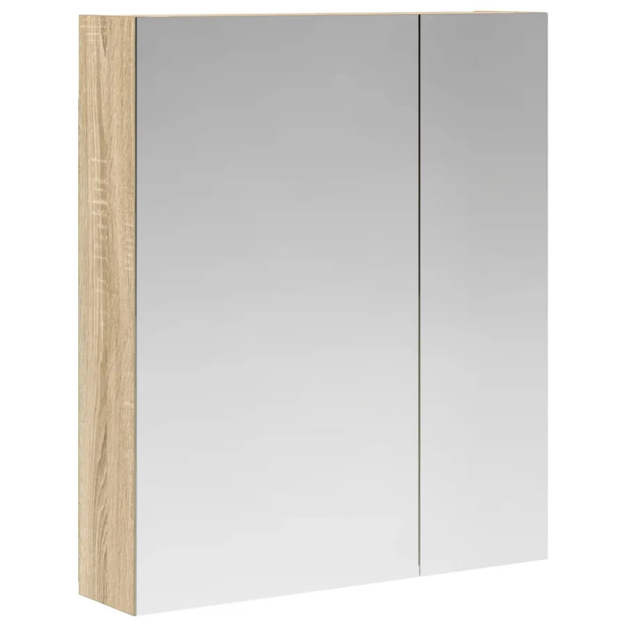 Armoire Miroir de Salle de Bain Chêne Sonoma 60 x 14,5 x 70 cm - 2