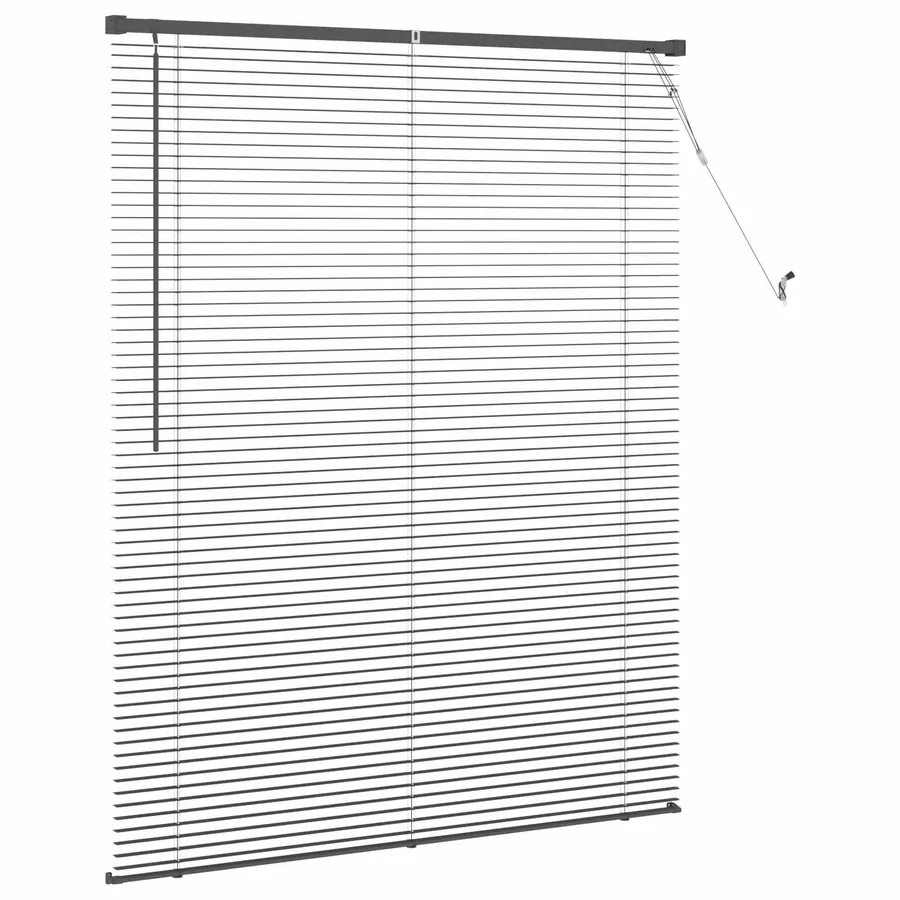 Store Vénitien Gris Argenté 150 x 120 cm 25 mm PVC - 5