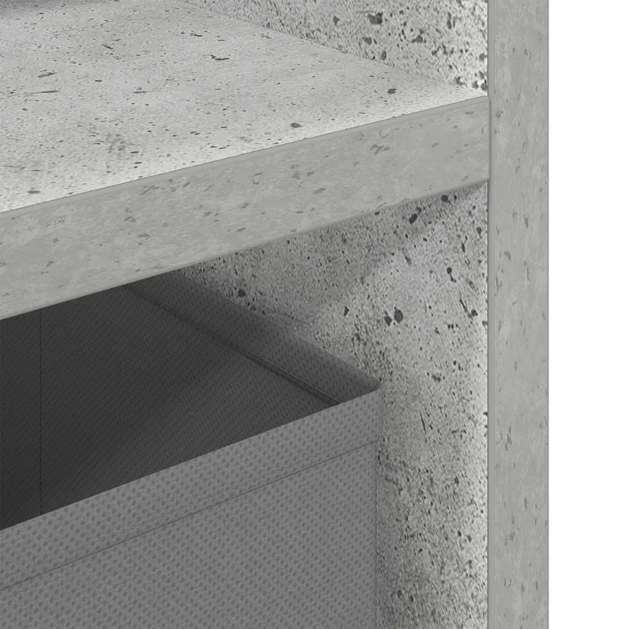 Basboard avec tiroir Gris béton 102 x 32 x 48,5 cm - 10