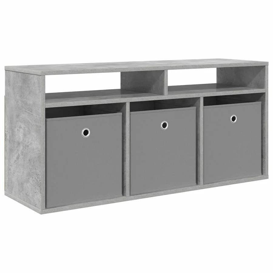 Basboard avec tiroir Gris béton 102 x 32 x 48,5 cm - 2