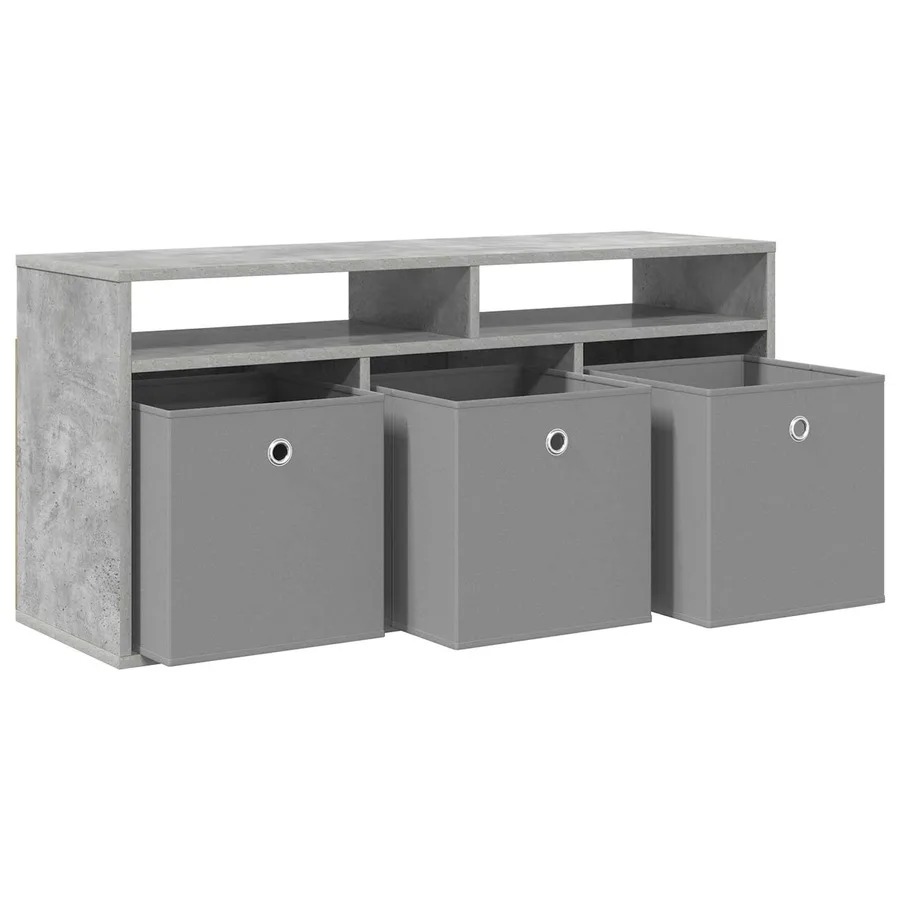 Basboard avec tiroir Gris béton 102 x 32 x 48,5 cm - 5
