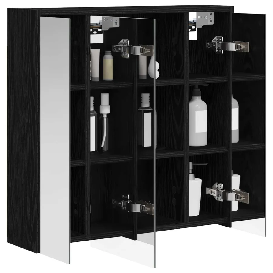 Armoire Miroir de Salle de Bain Chêne noir 63,5 x 16 x 62,5 cm - 3