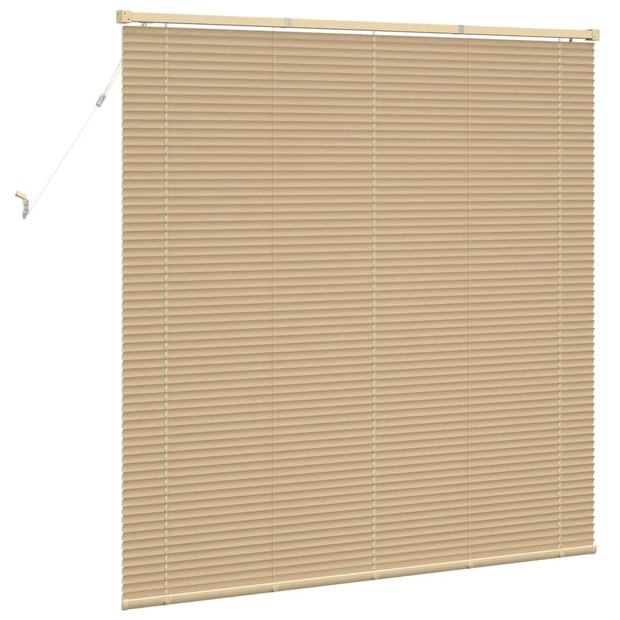 Store Vénitien Marron clair avec motif 150 x 130 cm 25 mm PVC - 6
